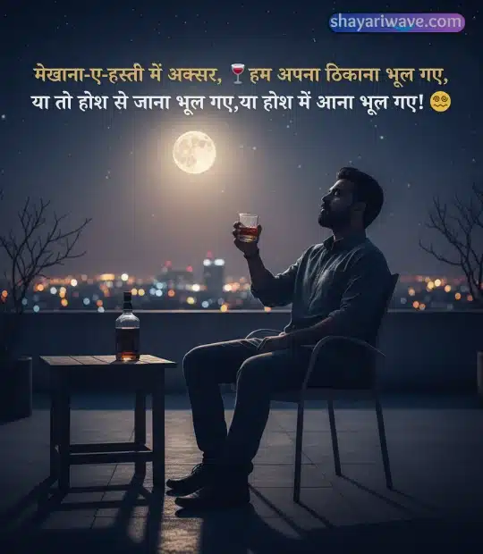 Sharabi Shayari in Hindi