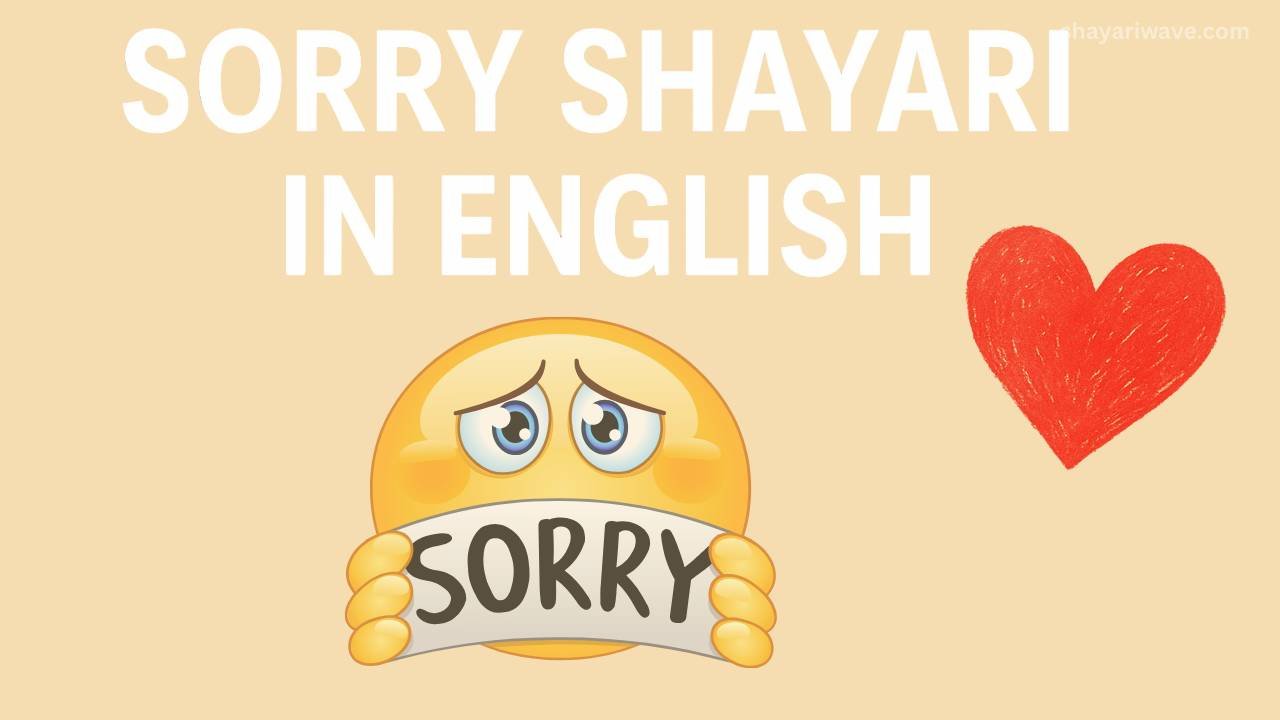 Sorry Shayari in English