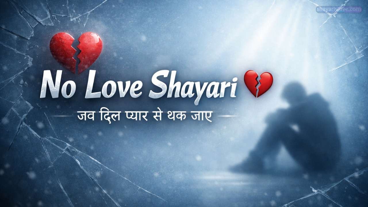 No Love Shayari in Hindi